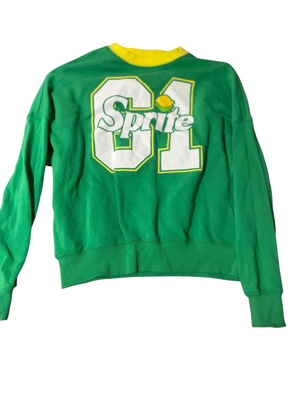 Green Graphic Crewneck Sweatshirt